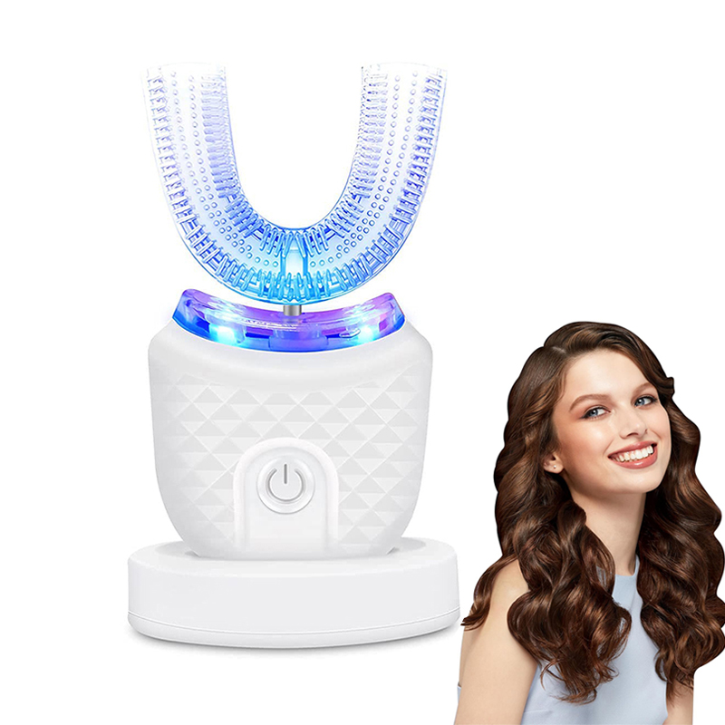 Teeth Whitening Light Kit - U字型充電式ライトクイックホワイトニング歯のホワイトナー、プロ仕様の歯のホワイトニングキットで白い笑顔を実現