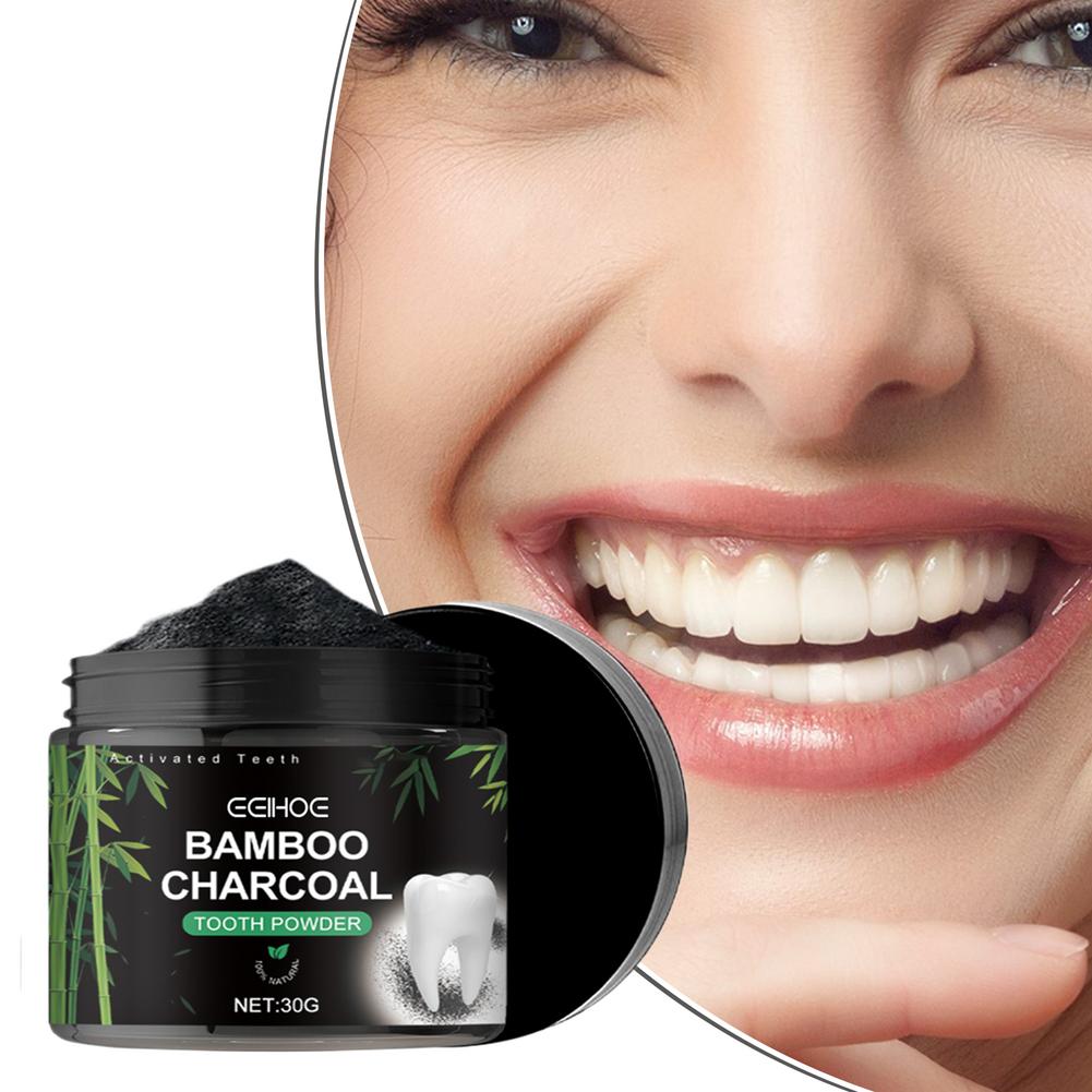 Teeth Whitening Charcoal Powder - 歯のホワイトニングパウダー、活性炭歯のディープクリーニングパウダー、歯の汚れ除去剤、自然なフレッシュな息