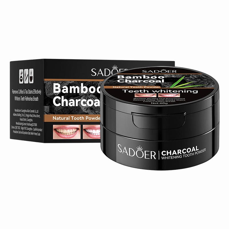 竹活性炭粉末,歯のホワイトニング,歯石,汚れの除去,黄色,6 - Teeth Whitening Charcoal Powder のレビューと価格