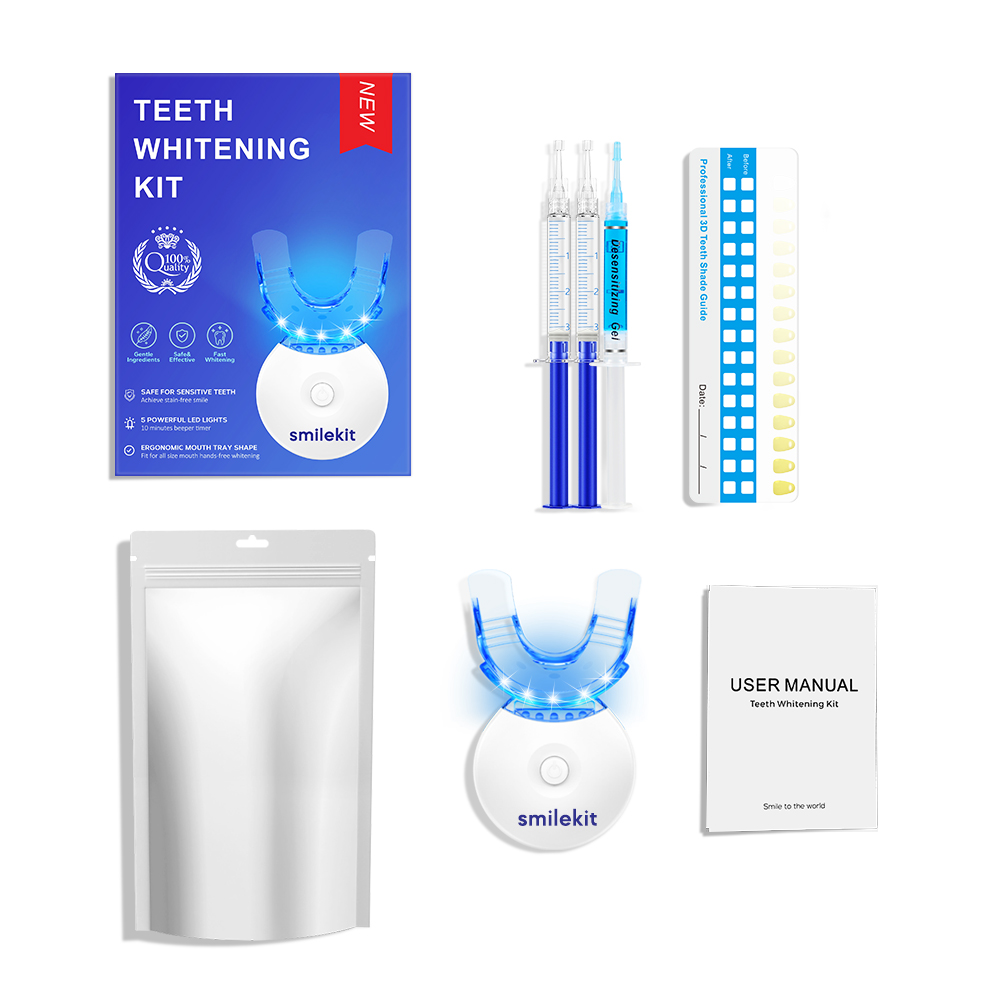 歯のホワイトニングキット - 35% カルバミド過酸化物を含 - Teeth Whitening Led Kit のレビューと価格