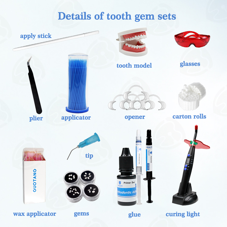 最安値 無料OEM歯用宝石キット 光硬化プロ仕様歯用宝石ホワ - Teeth Whitening Light Kit のレビューと価格