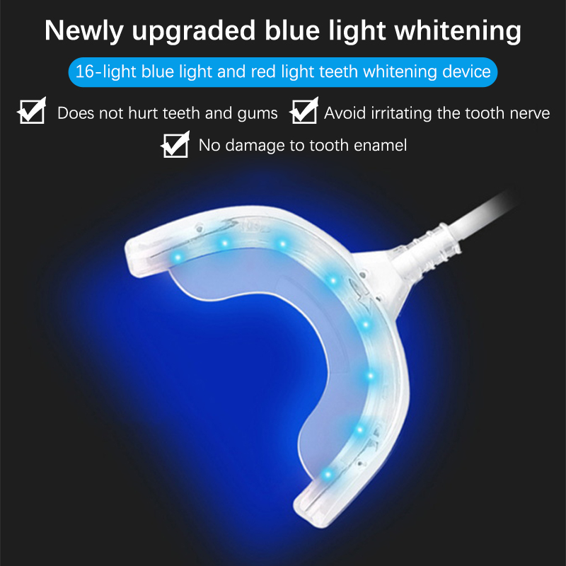 歯のホワイトニング用の充電式LEDライト,USB経由で充電可 - Teeth Whitening Blue Light のレビューと価格