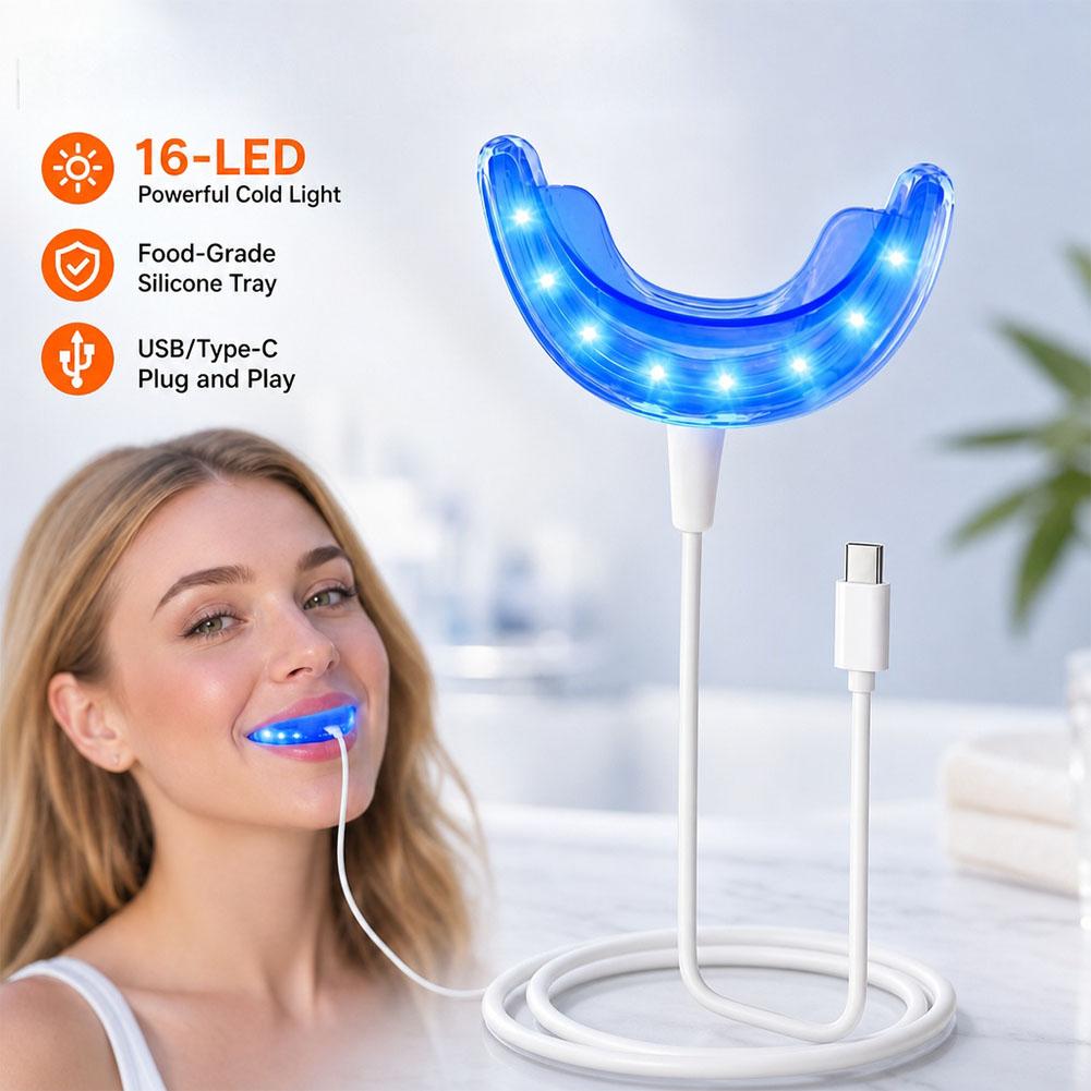 歯のホワイトニング促進器 スマートLEDブルーライト ポータ - Teeth Whitening Blue Light のレビューと価格