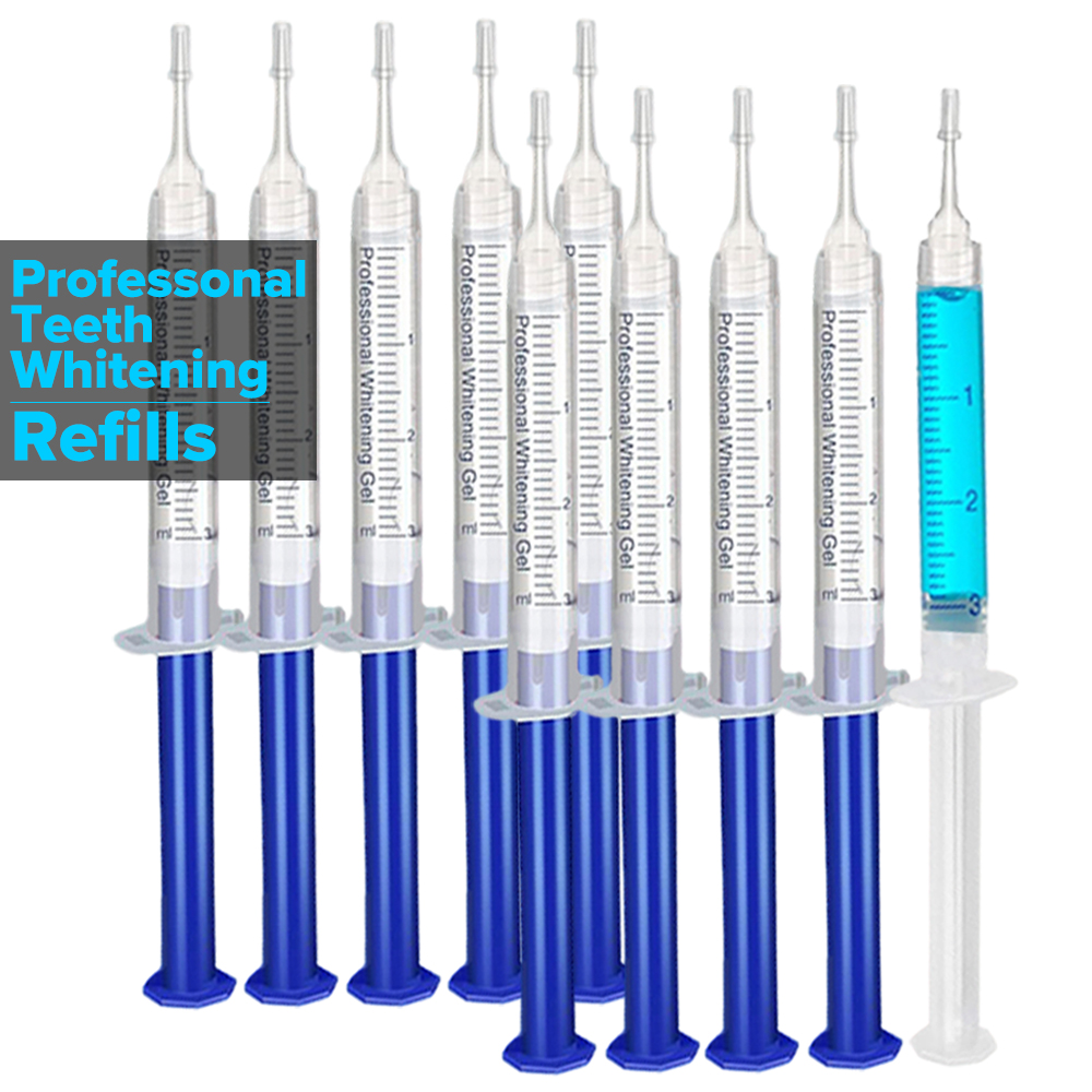 歯のホワイトニングジェル詰め替えシリンジ歯の漂白ジェルインビ - Teeth Whitening Led Kit のレビューと価格