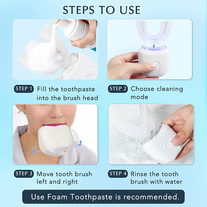 U字型充電式ライトクイックホワイトニング歯のホワイトナー、プ - Teeth Whitening Light Kit のレビューと価格