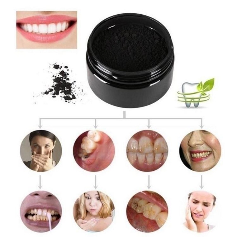 1 ボックス活性炭歯ホワイトニングパウダー、木炭歯クリーニン - Teeth Whitening Charcoal Powder のレビューと価格