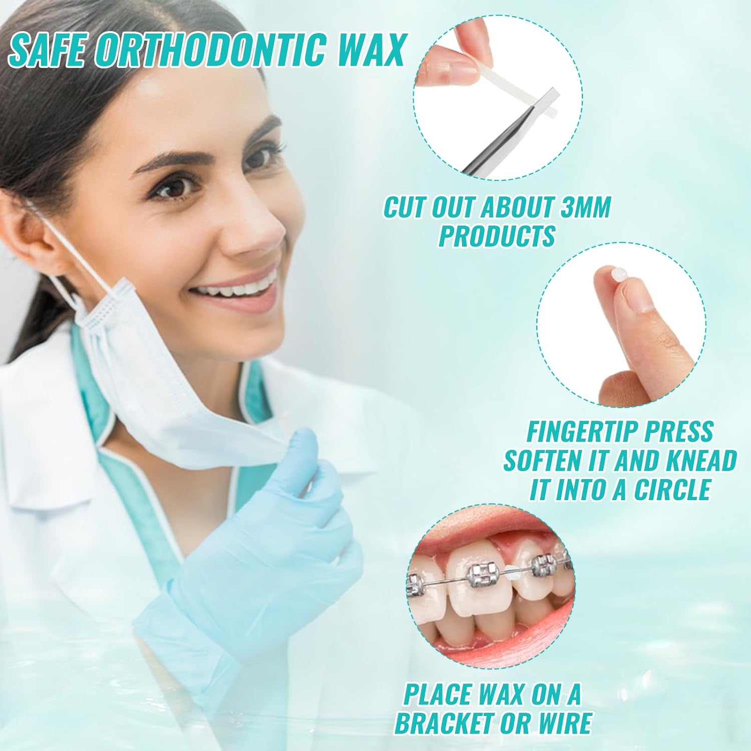 10 ボックス歯科矯正リリーフワックスブレース用歯茎刺激歯の - Teeth Whitening For Braces のレビューと価格
