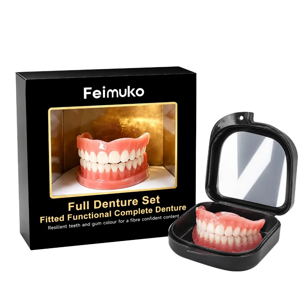 フルセット義歯 フェイク歯 ブレース 快適フィット 瞬時に自 - Teeth Whitening For Braces のレビューと価格