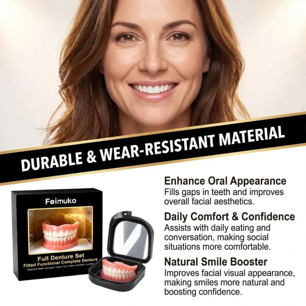 フルセット義歯 フェイク歯 ブレース 快適フィット 瞬時に自 - Teeth Whitening For Braces のレビューと価格