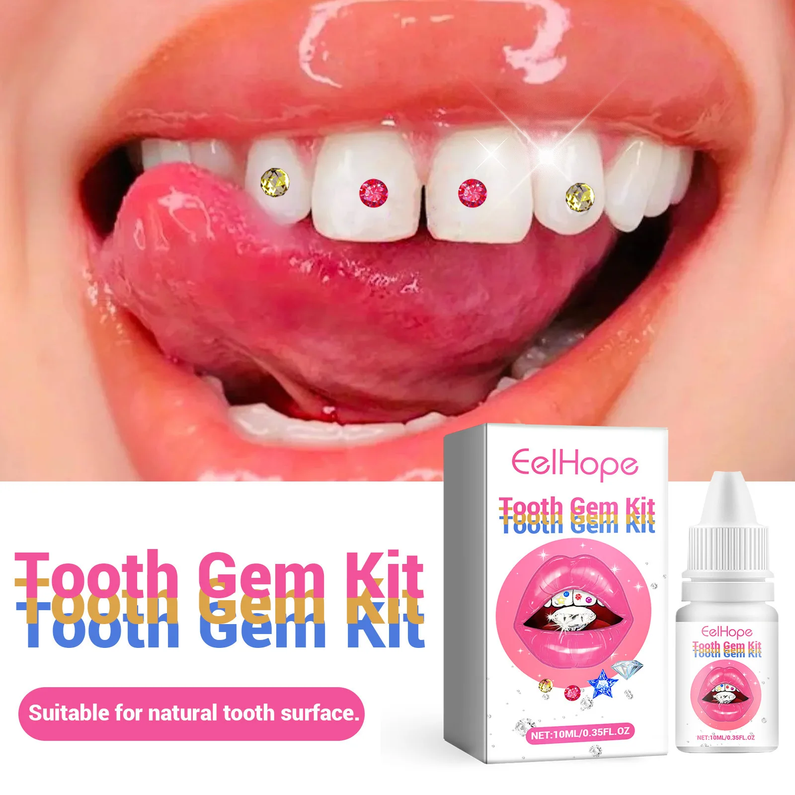歯用ジュエリーキット DIY クリアプレシャスストーンデコレ - Teeth Whitening Light Kit のレビューと価格
