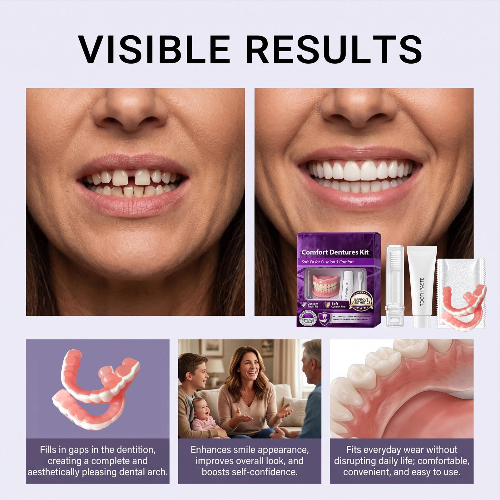 フルセット ナチュラルデンチャー 上下顎用 シリコン製 人工 - Teeth Whitening For Braces のレビューと価格