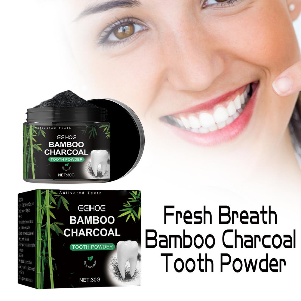 歯のホワイトニングパウダー、活性炭歯のディープクリーニングパ - Teeth Whitening Charcoal Powder のレビューと価格