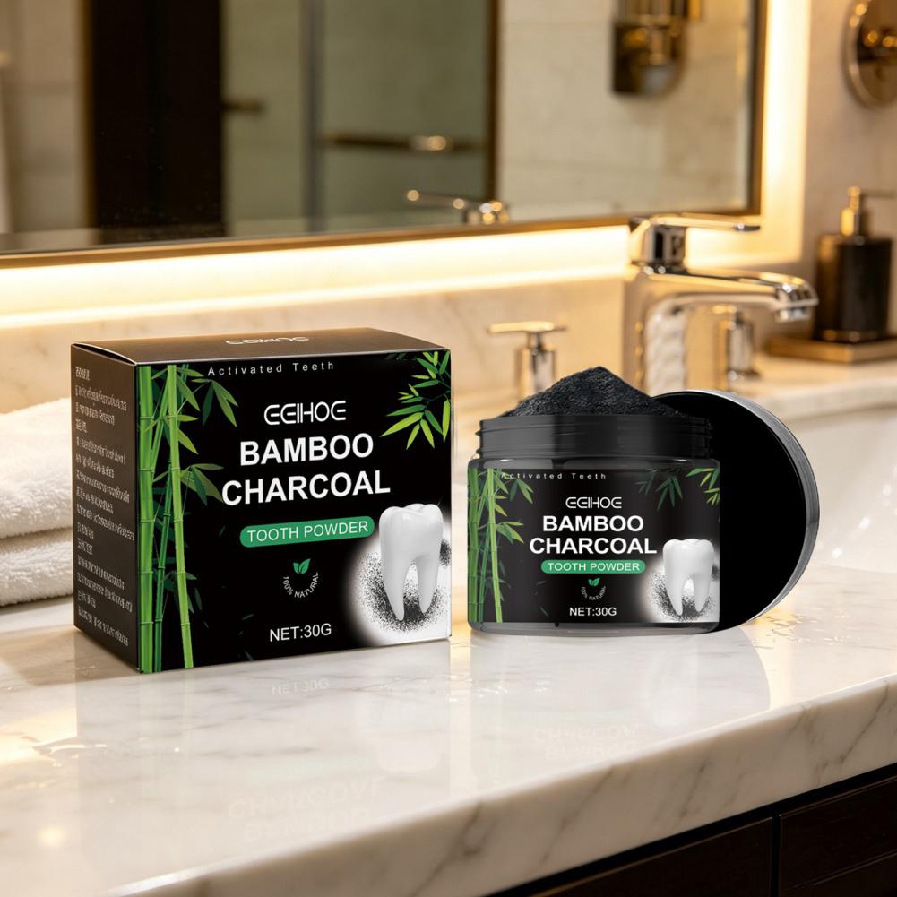 歯のホワイトニングパウダー、活性炭歯のディープクリーニングパ - Teeth Whitening Charcoal Powder のレビューと価格