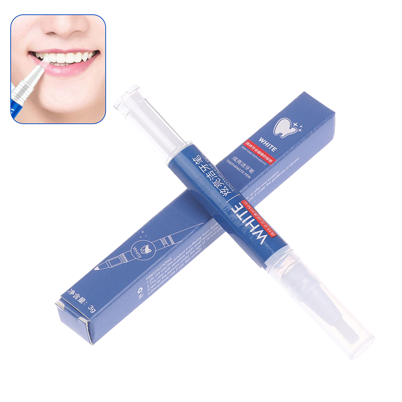 🛒 3 ミリリットル歯のホワイトニングステインリムーバーブラ - Teeth Whitening Gel Pen のレビューと価格