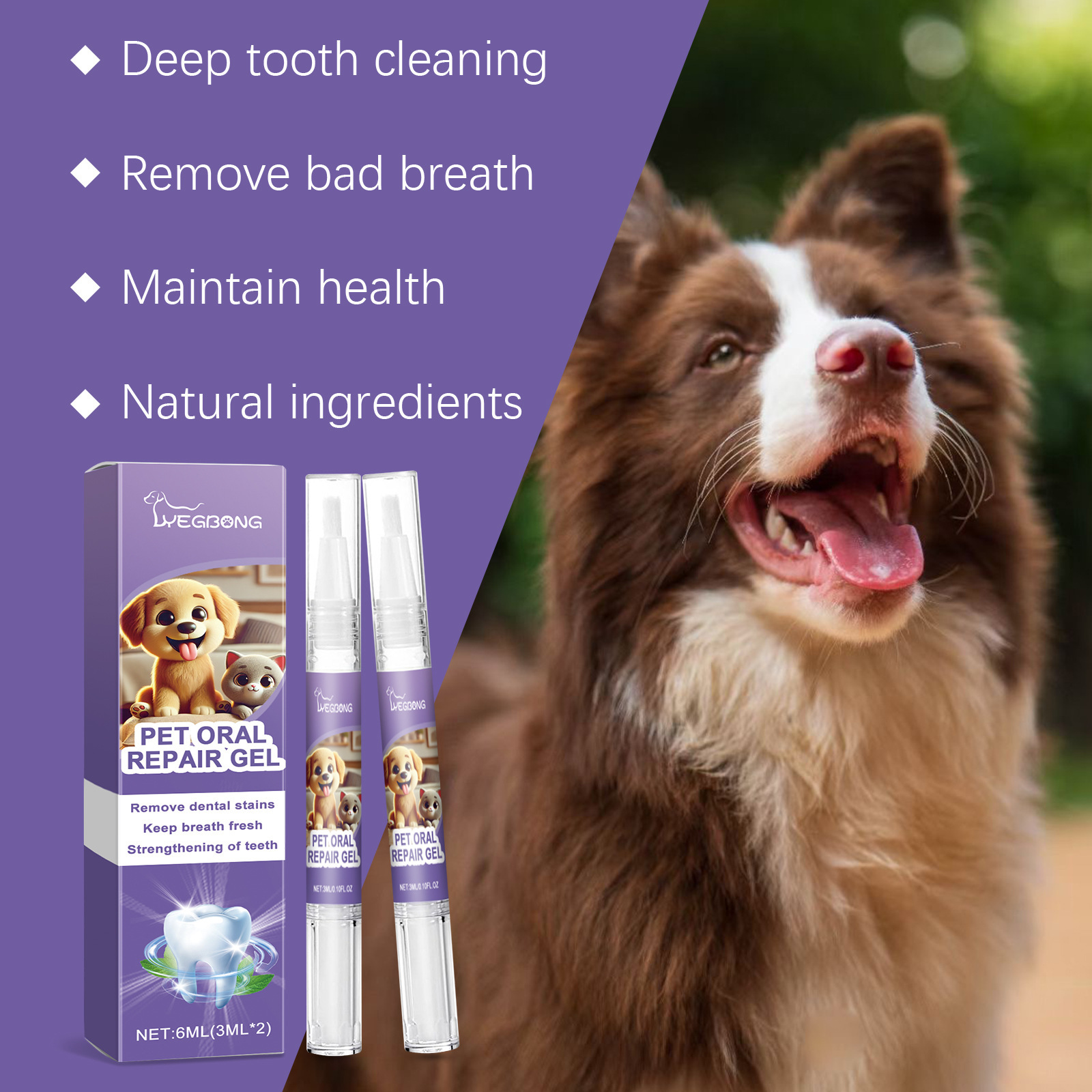 12個入りペット用歯ブラシペン、歯の汚れ除去、歯石除去、歯の - Teeth Whitening Gel Pen のレビューと価格
