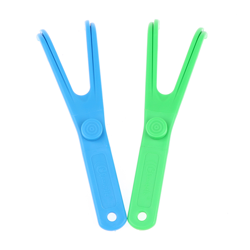 1 個再利用可能なスティックツールフロスホルダーフロッサー歯 - Teeth Whitening For Braces のレビューと価格