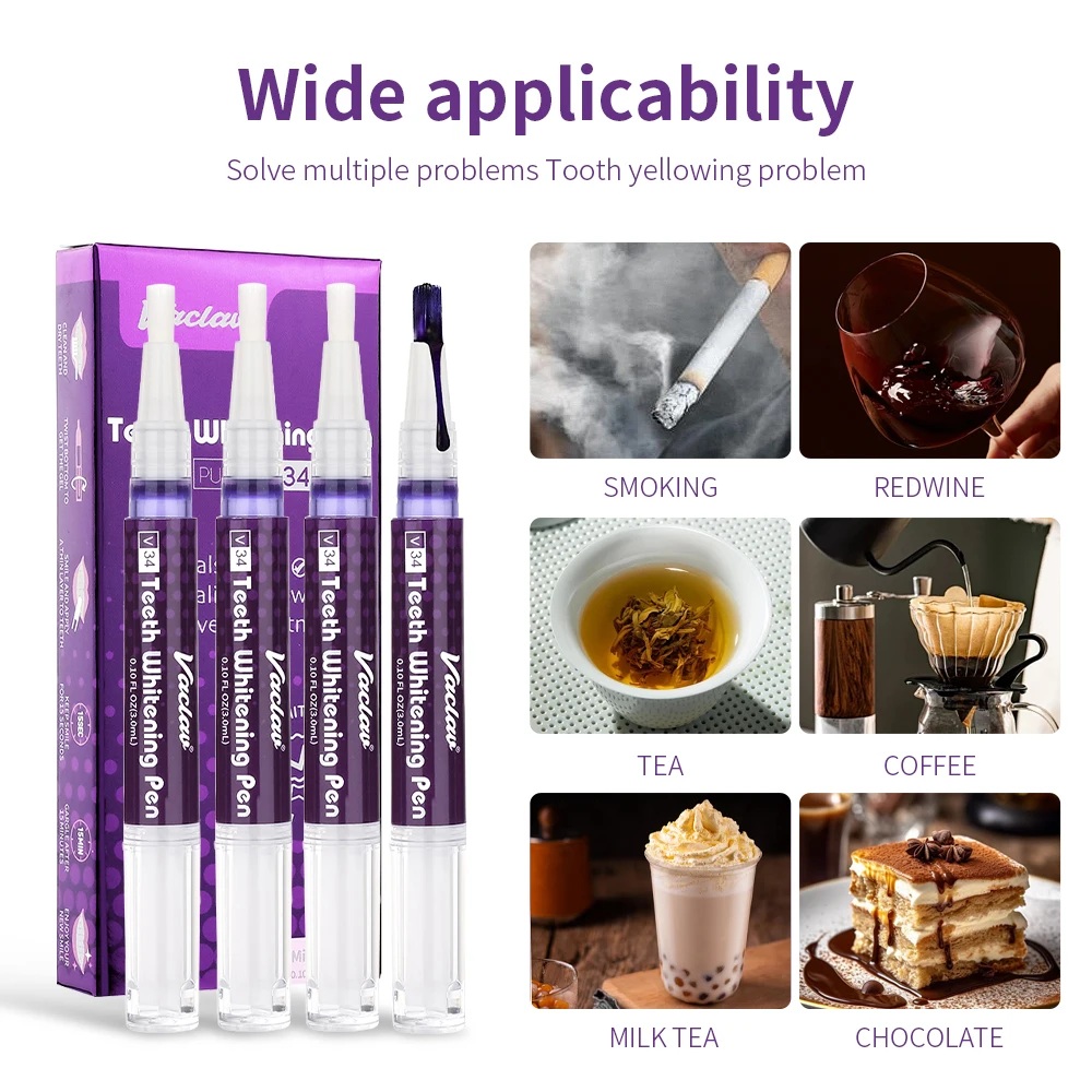 ヴァクヴァル V34 パープル歯ホワイトニングジェルペン、イ - Teeth Whitening Gel Pen のレビューと価格