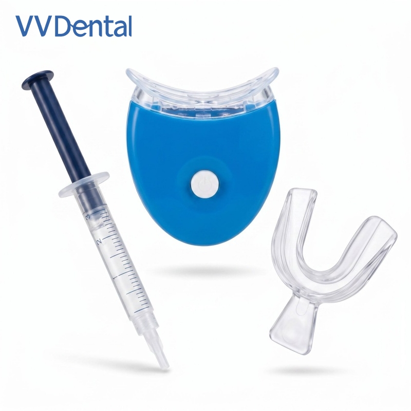 携帯用歯のホワイトニングキット。単一LEDライトによるホワイ - Teeth Whitening Led Kit のレビューと価格